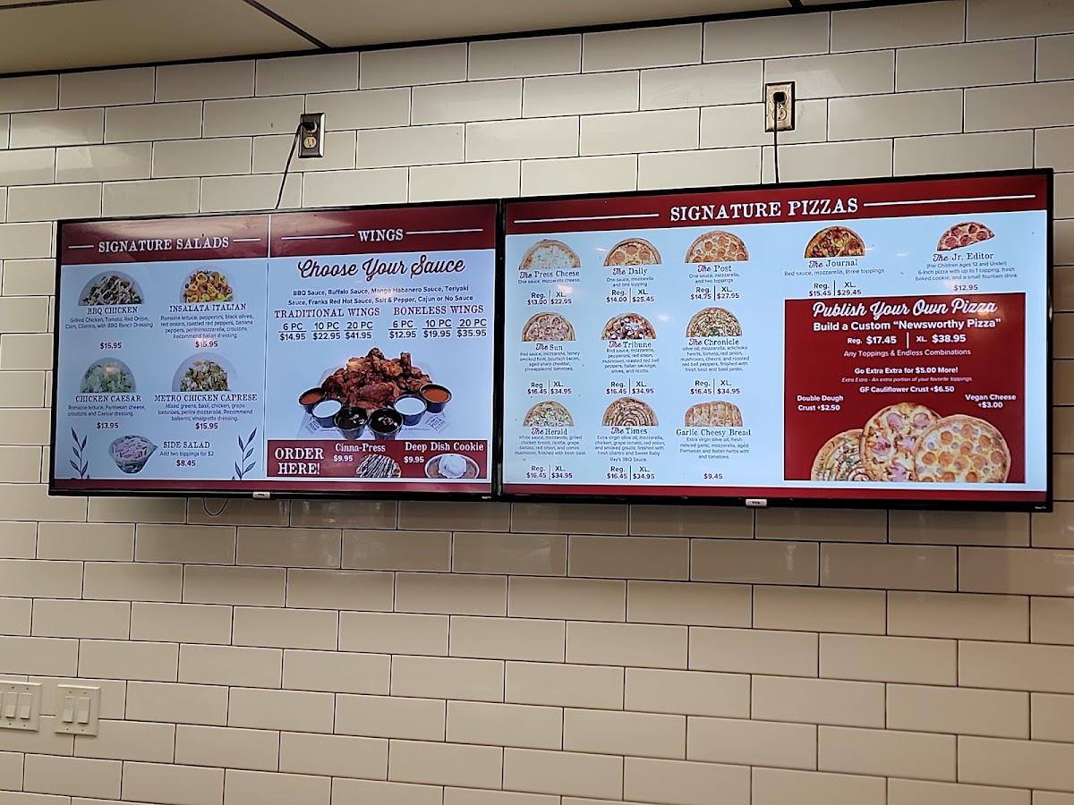 The Pizza Press Menu - Image 2