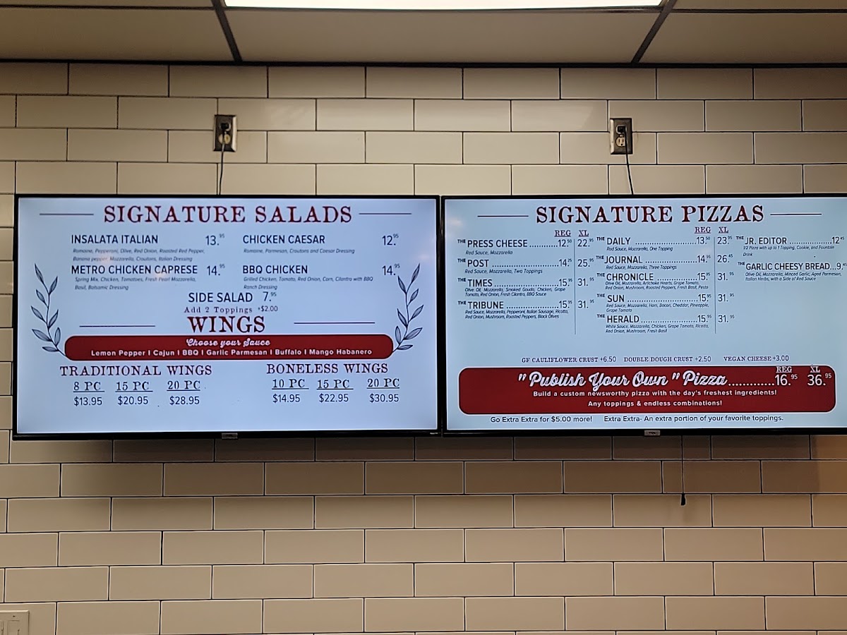 The Pizza Press Menu - Image 3