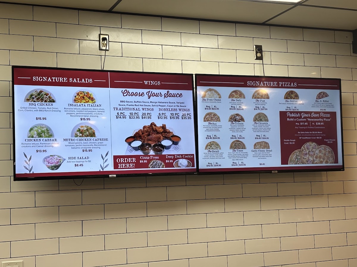 The Pizza Press Menu - Image 4